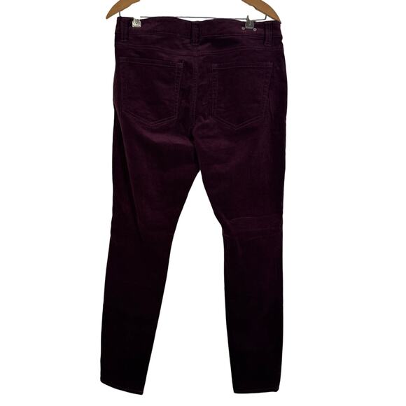 Cabi Jeans Purple Skinny Corduroy Pants Size 8 - Picture 2 of 4